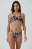 Ecupper Halter Bikini Set Two Piece Twist Front Swimwear