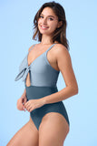 Ecupper Adjustable Strap Bow-Front Monokini
