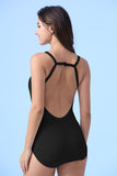 ECUPPER Button-Front Backless Monokini