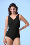 ECUPPER Button-Front Backless Monokini